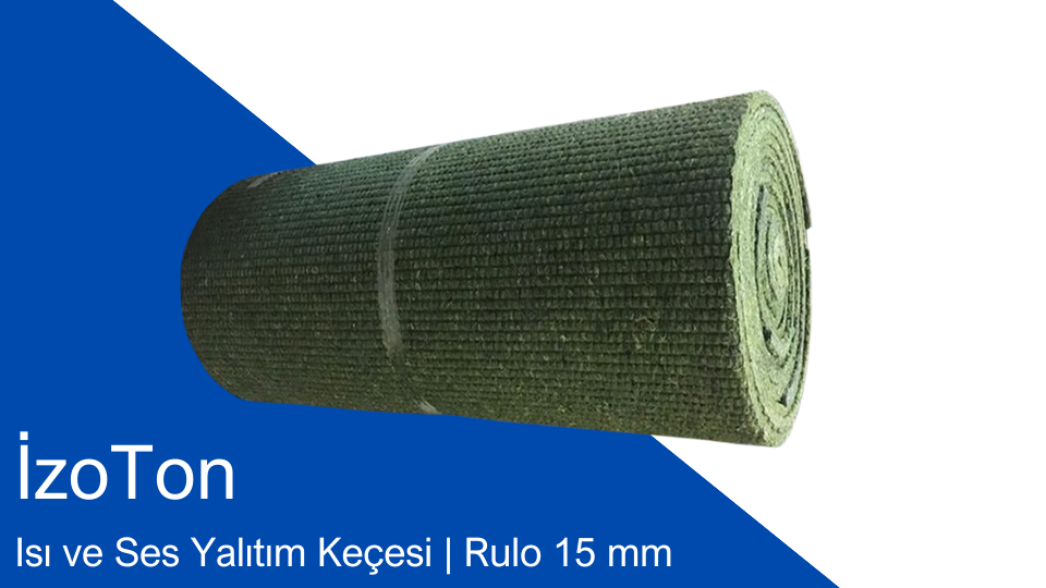 Isı ve Ses Yalıtım Keçesi Rulo 15 mm