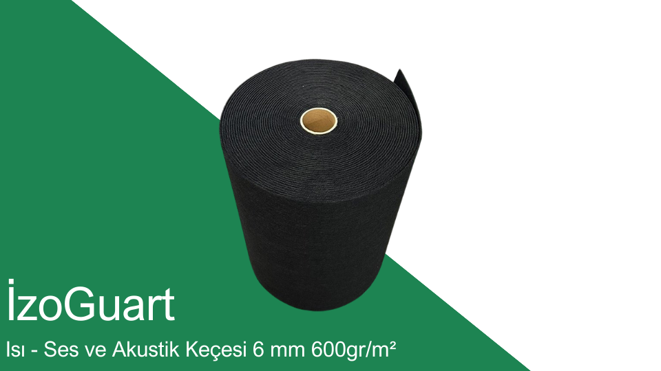 İzoGuart Isı - Ses ve Akustik Keçesi 6 mm 600gr_m²